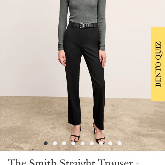 MM Lafleur Pants - MM.LaFleur Black The Smith Straight Trouser